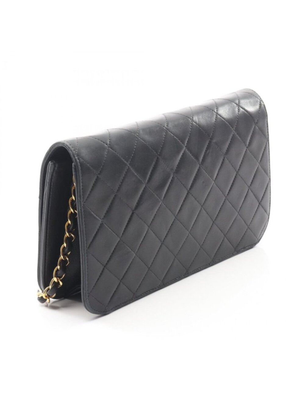 ★SOLD★ Chanel Shoulder Bag Quilted Lela Black Lambskin Sbnine Che - Picture 2 of 13